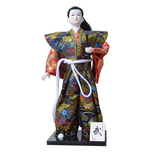 Pitadue Japanische Samurais-Puppen mit traditionellen Kimonos zum Ausstellen und Sammeln, 30,5 cm Pitadue Japanische Samurais-Puppen mit traditionellen Kimonos zum Ausstellen und Sammeln, 30,5 cm von Pitadue