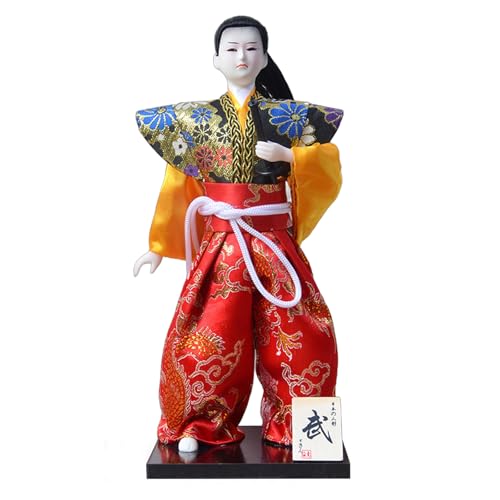 Pitadue Japanische Samurais-Puppen mit traditionellen Kimonos zum Ausstellen und Sammeln, 30,5 cm Pitadue Japanische Samurais-Puppen mit traditionellen Kimonos zum Ausstellen und Sammeln, 30,5 cm von Pitadue
