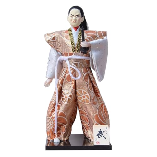 Pitadue Japanische Samurais-Puppen mit traditionellen Kimonos zum Ausstellen und Sammeln, 30,5 cm Pitadue Japanische Samurais-Puppen mit traditionellen Kimonos zum Ausstellen und Sammeln, 30,5 cm von Pitadue