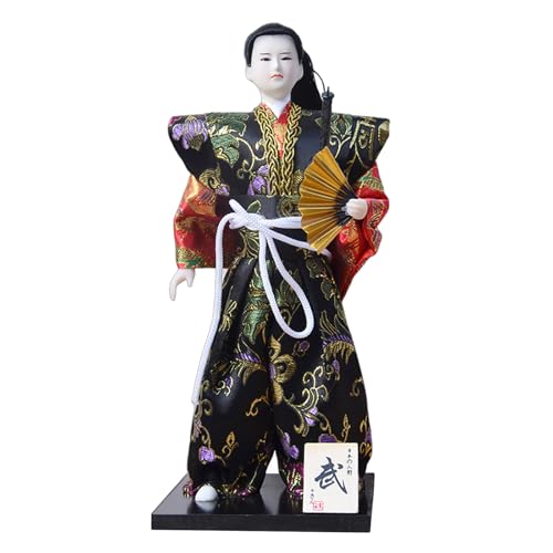 Pitadue Japanische Samurais-Puppen mit traditionellen Kimonos zum Ausstellen und Sammeln, 30,5 cm Pitadue Japanische Samurais-Puppen mit traditionellen Kimonos zum Ausstellen und Sammeln, 30,5 cm von Pitadue