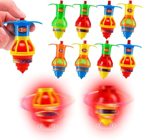 Piucrty Mitgebsel Kindergeburtstag Kleinigkeiten für Kinder 15PCS Leuchtkreisel Kreisel Geburtstagstüten Party Kleine Geschenke Wundertüte Stocking Stuffers Gastgeschenke Geschenk Leuchtendes von Piucrty