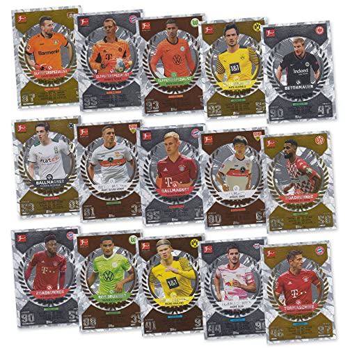 Piuess Match Attax Fußball Bundesliga 2021/2022 - Alle 15 "Kreis der Besten Karten als Sammel-Set_AB von Piuess