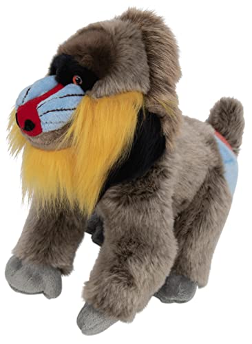 Teopet Mandrill-AFFE Pavian Kuscheltier 28 cm groß – weich und flauschig - lebensecht - Realistisches Plüschtier, Stofftier aus nachhaltigen Materialien - Geschenk für Babys, Kinder und Erwachsene von Piuess