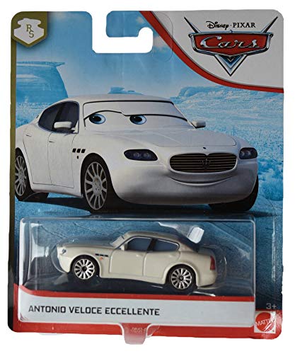 Pixar Disney Cars Antonio Veloce Eccellente Heizkörperfeder, Maßstab 1:55, Weiß von Pixar