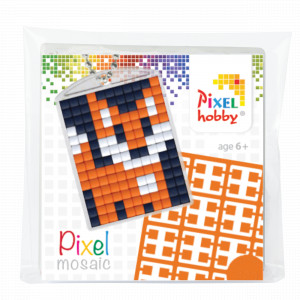 Pixelhobby Geschenkbox Schlüsselanhänger Set Fuchs 3x4cm von PixelHobby