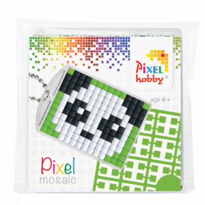 Pixelhobby Geschenkbox Schlüsselanhänger Set Panda 3x4cm von PixelHobby