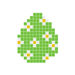 Pixelhobby Osterei Grün - Ostern Pixelhobby-Muster - Påskeæg Grøn Pixelhobby - Påske Perlemønster von PixelHobby
