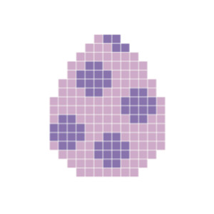 Pixelhobby Osterei Lila - Ostern Pixelhobby-Muster - Påskeæg Lilla Pixelhobby - Påske Perlemønster von PixelHobby