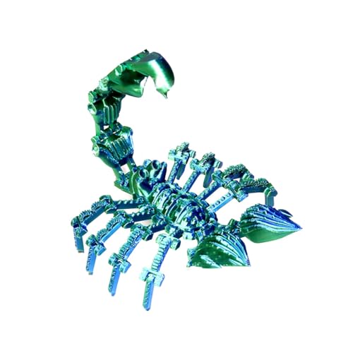 PizazzToy 3D Gedruckte Tiere Set, Flexible 3D Gedruckte Skorpion Spielzeug mit Beweglichen Gelenken, 3D Gedruckte Dekorationen 2024 für Erwachsene Kinder von PizazzToy