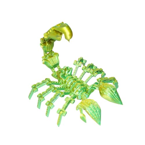 PizazzToy 3D Gedruckte Tiere Set, Flexible 3D Gedruckte Skorpion Spielzeug mit Beweglichen Gelenken, 3D Gedruckte Dekorationen 2024 für Erwachsene Kinder von PizazzToy