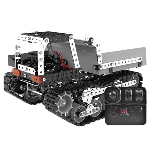 PizazzToy 3D Metall Puzzle Muldenkipper, 996 Stück 3-Stunden-Montage Mechanical RC Muldenkipper Puzzle Modellbausatz Erwachsene von PizazzToy