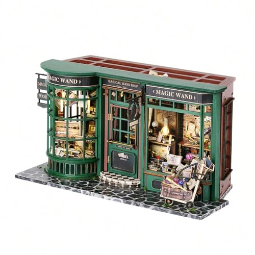 PizazzToy 3D Puzzle Holz Zauberhaus für Erwachsene, DIY Montage 3D Holzpuzzle Miniatur-Zauberhaus Bastelset mit LED, Weihnachten 2025 Dekoration Geschenk Modell PizazzToy 3D Puzzle Holz Zauberhaus für Erwachsene, DIY Montage 3D Holzpuzzle Miniatur-Zauberhaus Bastelset mit LED, Weihnachten 2025 Dekoration Geschenk Modell von PizazzToy