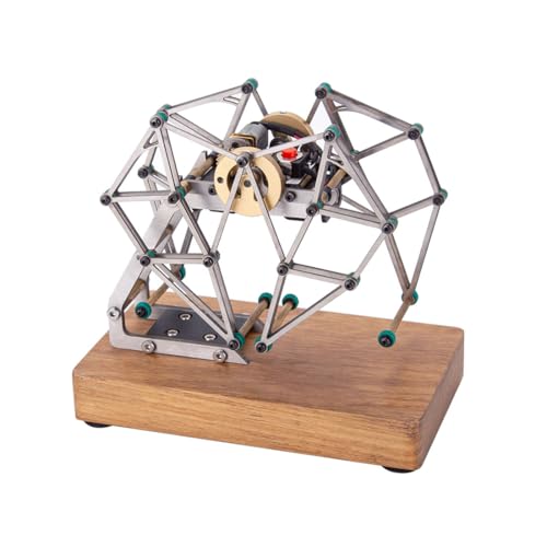 PizazzToy Zahnradgetriebenes Gehmodell, Einfaches Strandbeest-Modell mit Sockel für die experimentelle wissenschaftliche Demonstration von PizazzToy