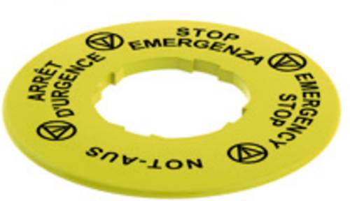 Pizzato Elettrica VETF32A5120 Bezeichnungsschild rund (Ø) 60mm STOP EMERGENZA, ARRET D´URGENCE, NO von Pizzato Elettrica