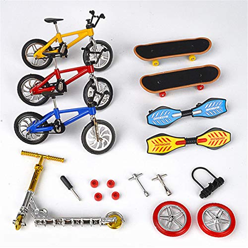 Pjeghbvop Finger Roller Bord Kits Spielzeug Finger Fahrrad Skate Boarding Für W/Werkzeuge Spaß Finger Tisch Spiel Geschenk Für Kinder Erwachsene von Pjeghbvop