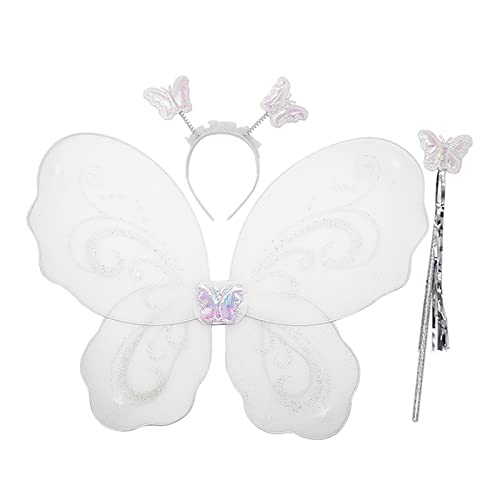 Pjeghbvop Kostüm Schmetterling Fee Lustig Dress Up Schmetterling Flügel Funkeln Kostüme Halloween Cosplay Requisiten von Pjeghbvop