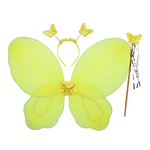 Pjeghbvop Kostüm Schmetterling Fee Lustig Dress Up Schmetterling Flügel Funkeln Kostüme Halloween Cosplay Requisiten von Pjeghbvop