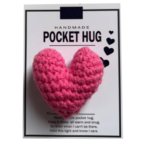 Pjeghbvop Pocket Hug Heart Good Luck Gifts Positive Heart Pocket Hug Pocket Hugs Heart Thinking Of You Gifts von Pjeghbvop