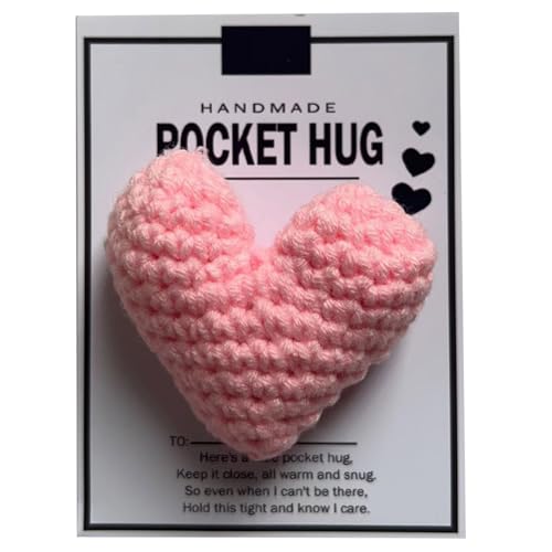 Pjeghbvop Pocket Hug Heart Good Luck Gifts Positive Heart Pocket Hug Pocket Hugs Heart Thinking Of You Gifts von Pjeghbvop