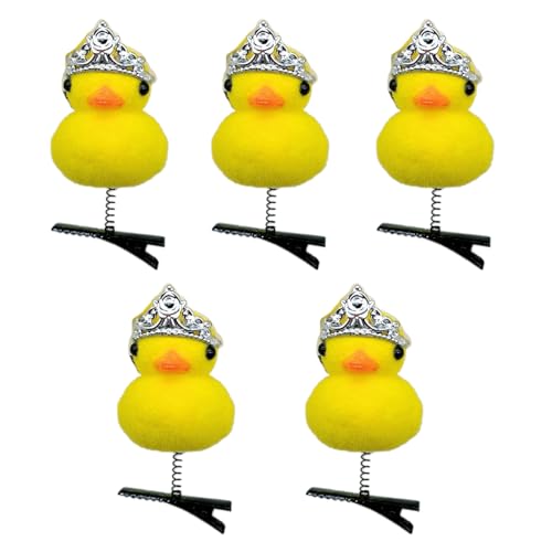 Pjeghbvop Schöne Haarclip Ente Mit Kamera Weihnachtshut Kopfbedeckung Duckling Thema Haarnadel Nachahmung Ente Barrettes von Pjeghbvop