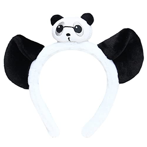 Pjeghbvop Stirnbänder Pelztier Panda Ohren Kopfbedeckung Haarband Cosplay Kopfbedeckung Für Halloween Party Supplies von Pjeghbvop