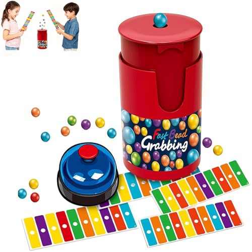 Pjjrdh Fast Bead Grabbing Game,Schnelles Perlengreifspiel,Match Color Bingo Game Set,Schnelles Perlen-Greifspiel, Actionspiel und Geschwindigkeit, Farbzuordnungsspiel für 2-4 Spieler-1set Pjjrdh Fast Bead Grabbing Game,Schnelles Perlengreifspiel,Match Color Bingo Game Set,Schnelles Perlen-Greifspiel, Actionspiel und Geschwindigkeit, Farbzuordnungsspiel für 2-4 Spieler-1set von Pjjrdh