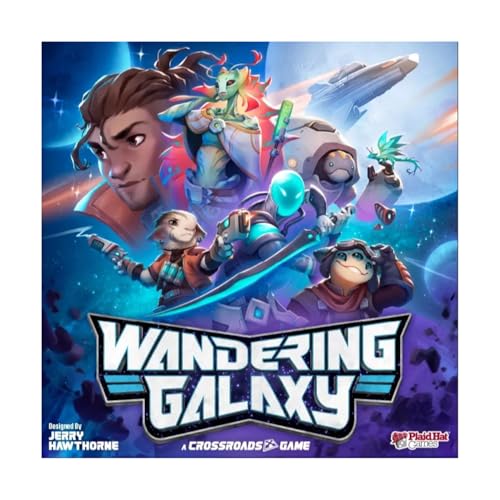 Plaid Hat Games | Wandering Galaxy Miniaturspiel auf Englisch für Kinder ab 14 Jahren | Strategie- und Kampfspiel für 1-6 Spieler | Kooperative Weltraumforschung von Plaid Hat Games