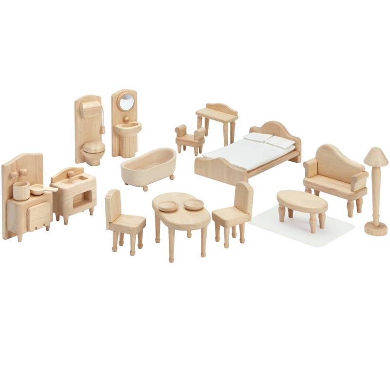 PlanToys - Puppenhausmöbel Set viktorianisch von PlanToys