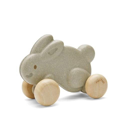 PlanToys Push Along Bunny - Grau von PlanToys