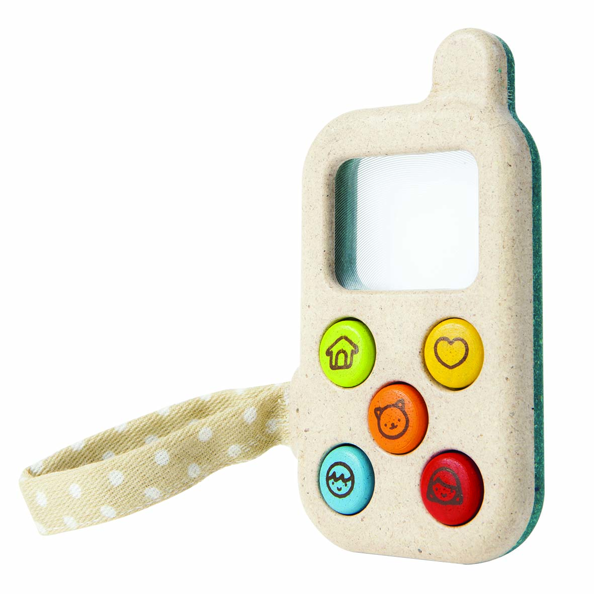 PlanToys - Spielzeug Handy natur-türkis von PlanToys