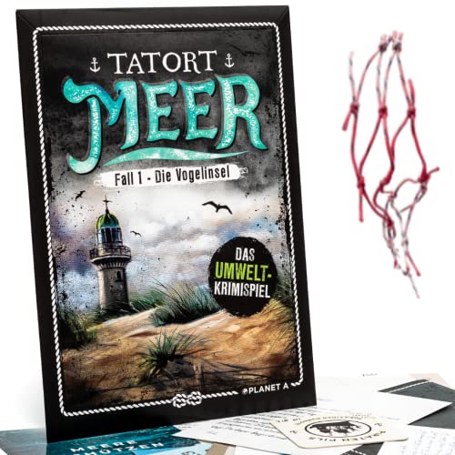 DENKRIESEN - Tatort Meer – Die Vogelinsel | Spannendes Krimispiel | Escape-Spiel für Erwachsene & Jugendliche | 1-6 Spieler | Ideal für Rätsel-Liebhaber und Team-Abenteuer | Krimi-Spiel von Planet A