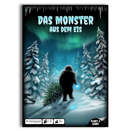 Das Monster aus dem EIS | Weihnachtliches Krimispiel | Escape Room Detektivspiel für die ganze Familie | Spannender Spieleabend mit Weihnachtstory für Kinder und Erwachsene von Planet A