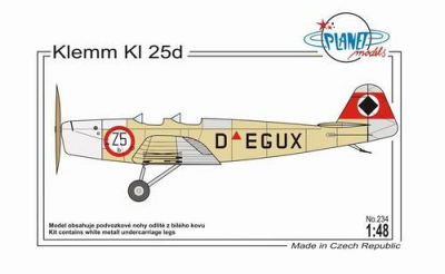 Klemm Kl 25d von Planet Models