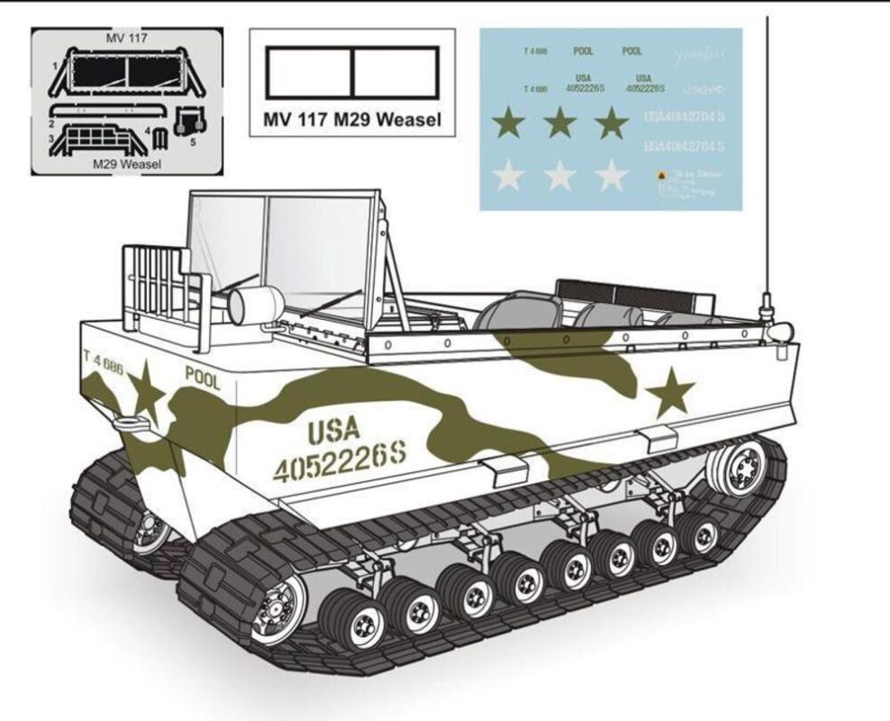 M29 Weasel-full resin kit von Planet Models