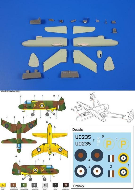 Miles M.35 Libellula von Planet Models