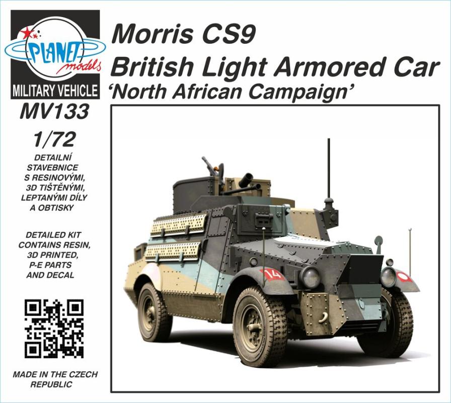 Morris CS9 British Light Armored Car North African Campaign von Planet Models