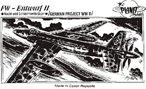 Planet Models CM-72 020 Modellbausatz FW-Entwurf II Nacht und Schlechtwetterjäger. von Planet Models