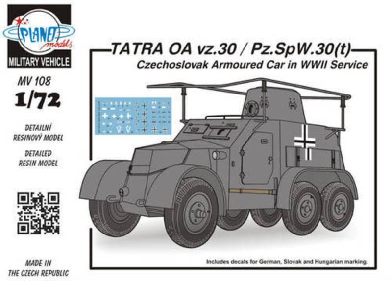 TATRA OA vz.30/Pz.SpW.30(t) Czechosl.Arm von Planet Models