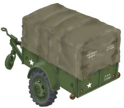 WWII US Cargo Trailer Ben Hur von Planet Models