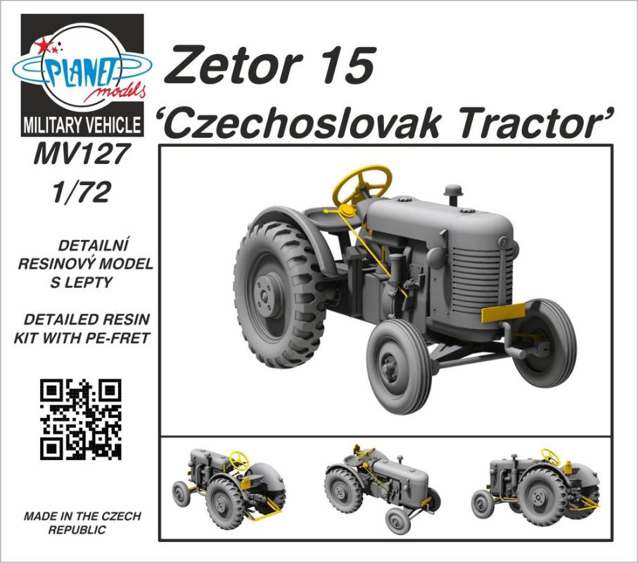 Zetor 15 Czechoslovak Tractor von Planet Models