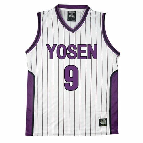 Plantain Anime Kuroko's Basketball Kuroko No Basuke Cosplay Yosen Schuluniform #9 Murasakibara Atsushi Basketball Jersey Sportbekleidung Top von Plantain