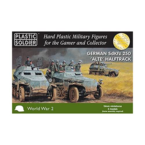 15mm German SdKfz 250 alte halftrack von Plastic Soldier