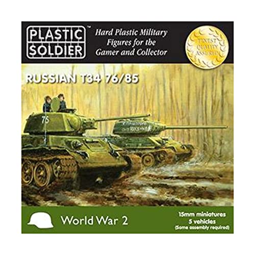 15mm WW2 Russian T34 Tank von Plastic Soldier