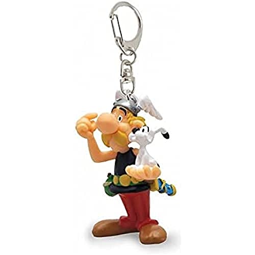 Plastoy SAS 60589 - Asterix mit Idefix - Schlüsselanhänger, 10.9 x 3.3 x 3 cm von Plastoy