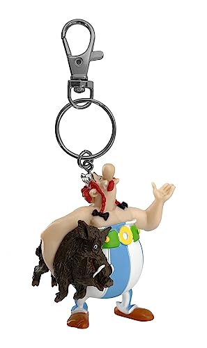 Plastoy SAS PLA60379 Obelix mit Wildschwein - Schlüsselanhänger Spielzeuge von Plastoy