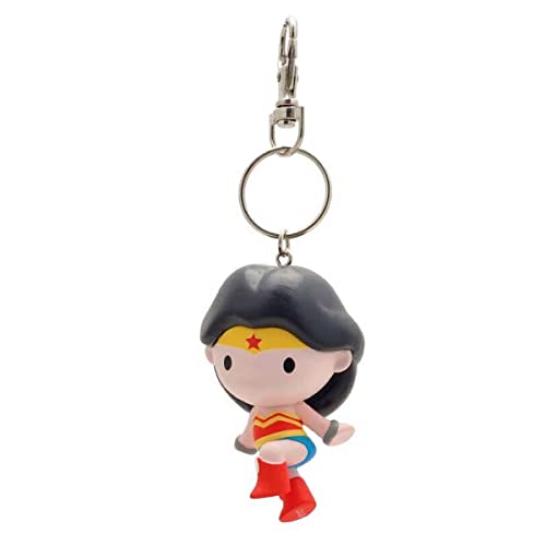 Plastoy SAS PLA60711 - Chibi Wonder Woman – Schlüsselanhänger in Blister 4 x 4 x 12 cm, Schwarz von Plastoy