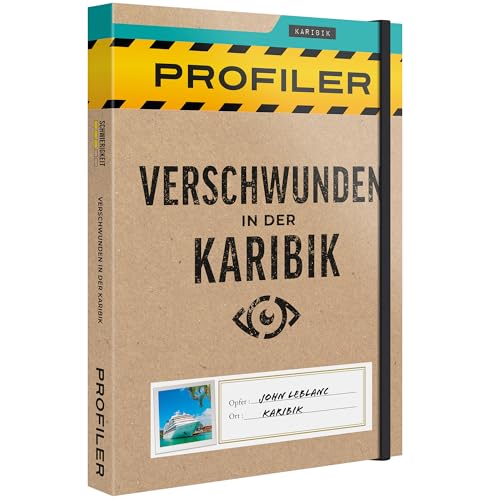 PROFILER - Verschwunden in der Karibik: John LeBlanc wurde als vermisst gemeldet – Gesellschaftsspiel/Escape-Room-Spiel – Spannende, kollaborative Ermittlung für 1–6 Spieler*innen von Platonia Games