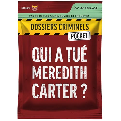 Criminels Pocket Dossiers - Wer hat Meredith Carter getötet? Mord in einem Zoo in Kanada - Kartenermittlungsspiel - Reise- und Taschenspiel - Geschenk für Familie und Freunde - 1-6 Spieler - 45 Criminels Pocket Dossiers - Wer hat Meredith Carter getötet? Mord in einem Zoo in Kanada - Kartenermittlungsspiel - Reise- und Taschenspiel - Geschenk für Familie und Freunde - 1-6 Spieler - 45 von Platonia Games