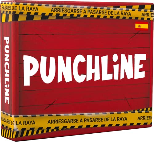 Platonia Games PUNCHLINE - Spagische Version - Brettspiel für Erwachsene - Geburtstage, Partys, Urlaub, Geschenk - dunkler Humor von Platonia Games