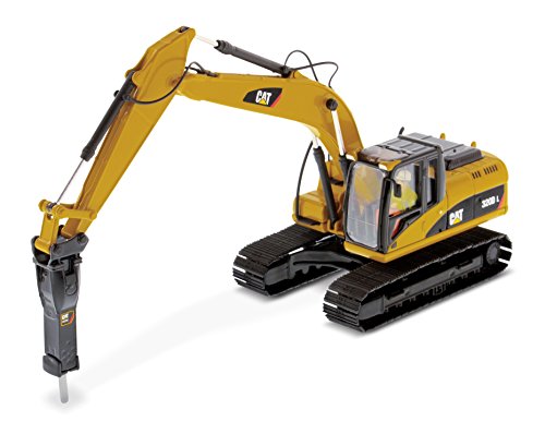 Diecast Masters 1:50 Caterpillar 320D L Hydraulikbagger mit Hammer - Core Classics Serie 85280C von Platz